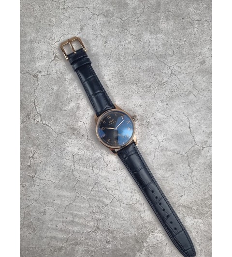 IWC 포르투기저 샤프하우젠 핸드와인드 블랙다이얼 골드 국내배송