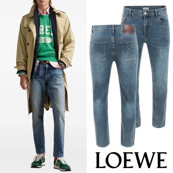 로에베 26SS. 레터링 아나그램 스팟페인트 데님 국내배송