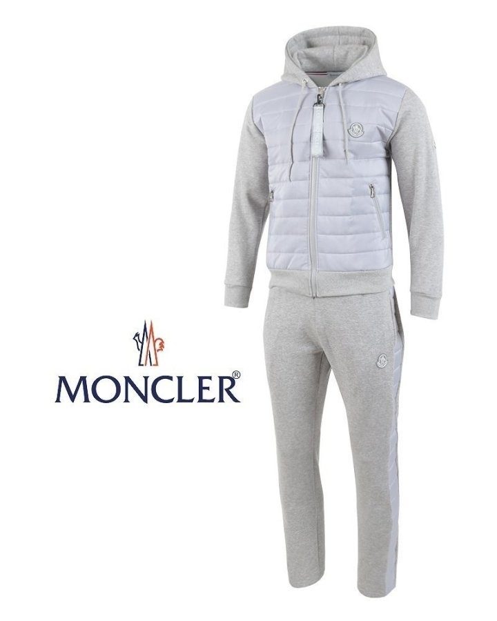 몽클레어 실버 로고 패치 패딩 집업 셋업 국내배송