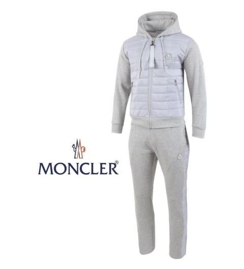 몽클레어 실버 로고 패치 패딩 집업 셋업 국내배송