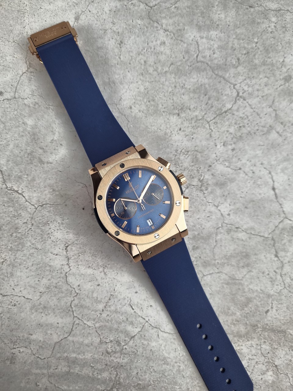 위블로 클래식 퓨전 킹 골드 블루다이얼 국내배송