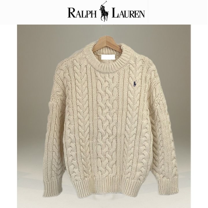 랄프로렌 케이블 래글런 오버니트 국내배송