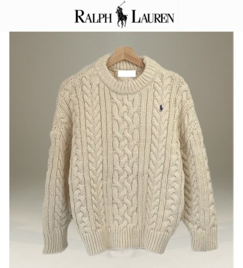 랄프로렌 케이블 래글런 오버니트 국내배송