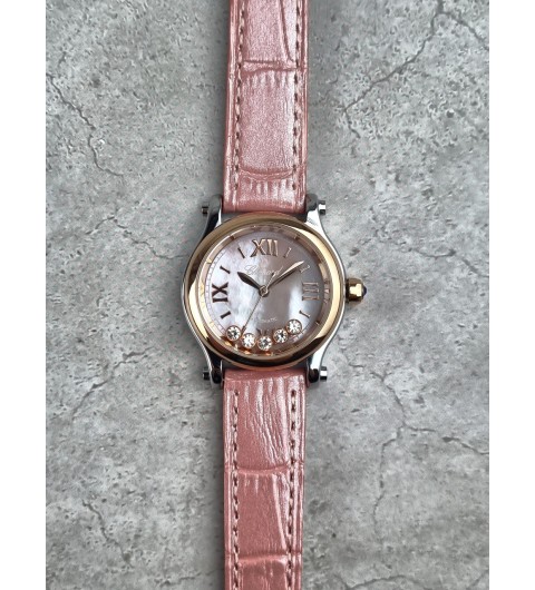 쇼파드 해피스포츠 핑크다이얼 국내배송