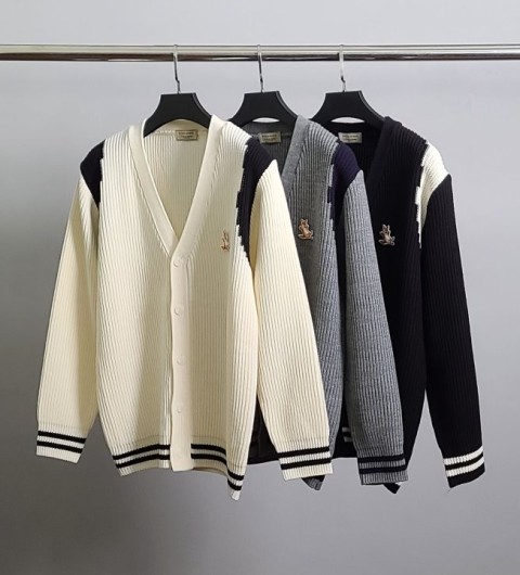 메종 키츠네 칠랙스폭스 견장 가디건 국내배송