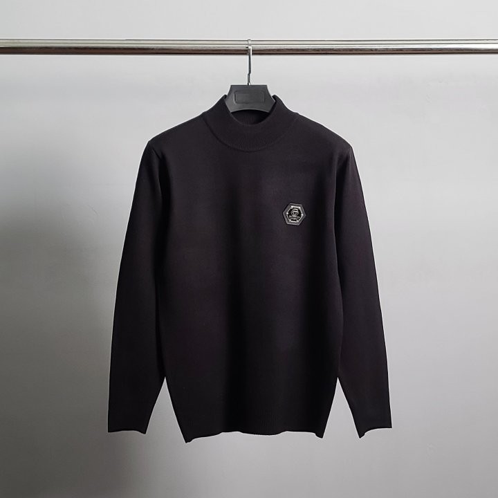 필립플레인 로고와펜 반목 니트 국내배송