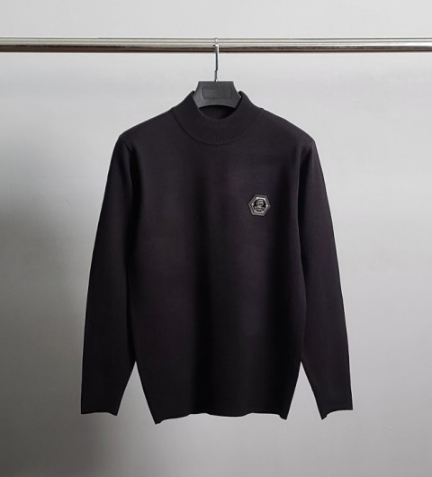 필립플레인 로고와펜 반목 니트 국내배송