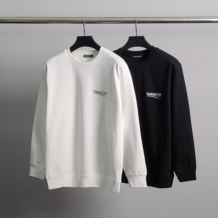 발렌시아가 블루웨이브 코튼 맨투맨 국내배송