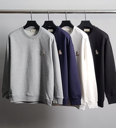 메종키츠네 칠랙스폭스 코튼 맨투맨 국내배송