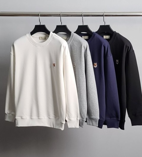 메종키츠네 폭스헤드 코튼 맨투맨 국내배송