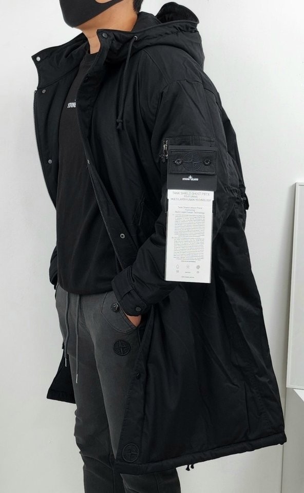 스톤아일랜드 ST 멤브라나 후드 롱자켓 [고급] 국내배송