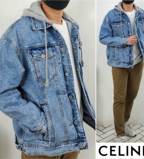셀린느 C 후드 트러커 데님 자켓 [고급] 국내배송