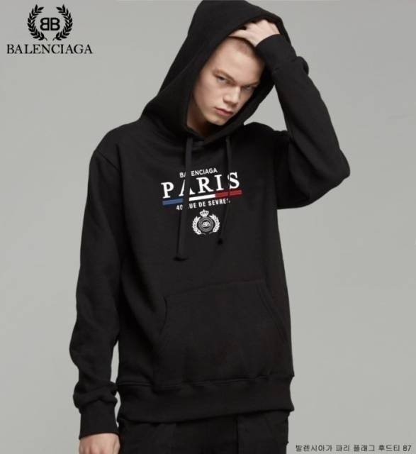 발렌시아가 파리 플래그 기모후드티 87 국내배송