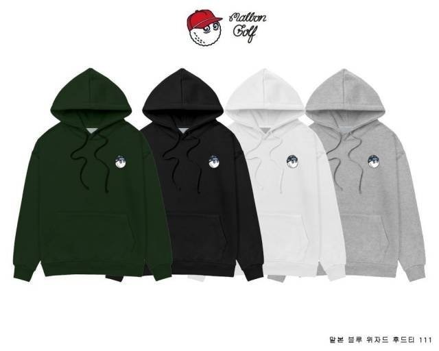 말본 블루 위자드 기모후드티 111 국내배송