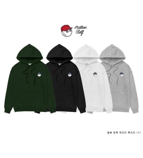 말본 블루 위자드 기모후드티 111 국내배송