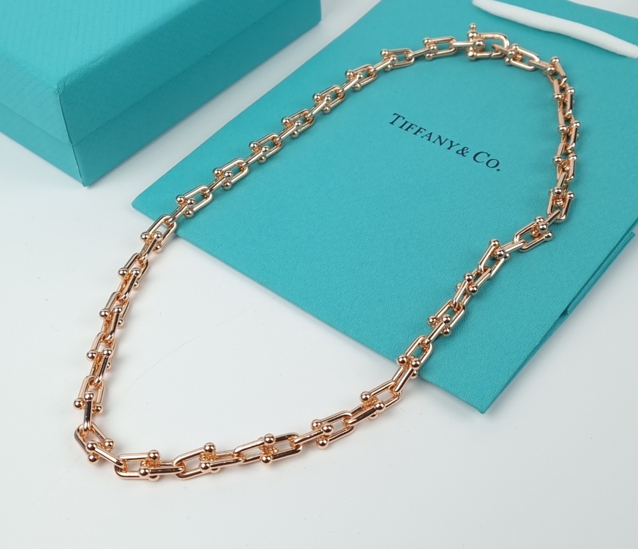 OK3956티파니 하드웨어 그레듀에이트 링크 네크리스 목걸이 국내배송