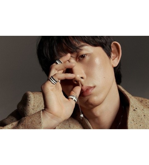 OK3962부쉐론  콰트로 더블 화이트 에디션 링 펜던트 목걸이 국내배송