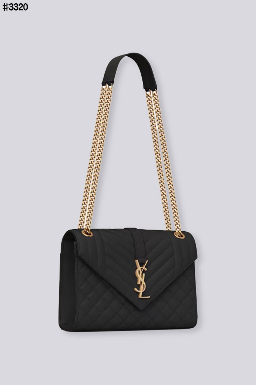 입생로랑 엔벨로프 체인백 & 컴팩트 지퍼 어라운드 반지갑 & 레더 키링 셋 국내배송