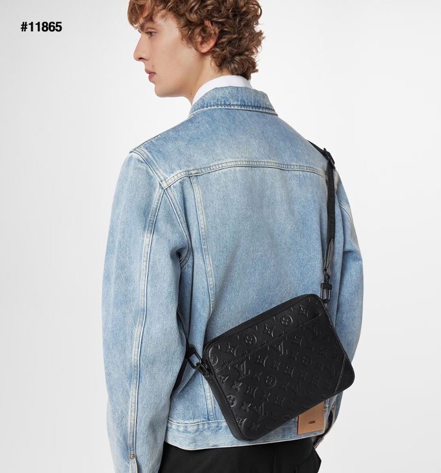 루이비통 듀오 모노그램 섀도우 레더 메신저백 & 지갑 셋 국내배송