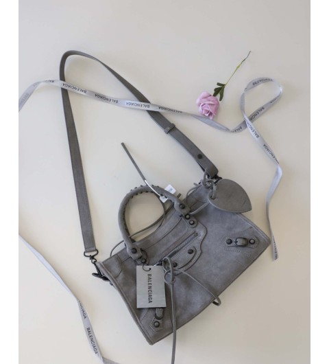 발렌시아가 수입 르 시티 백 - 스몰 스톰 그레이 -국내배송