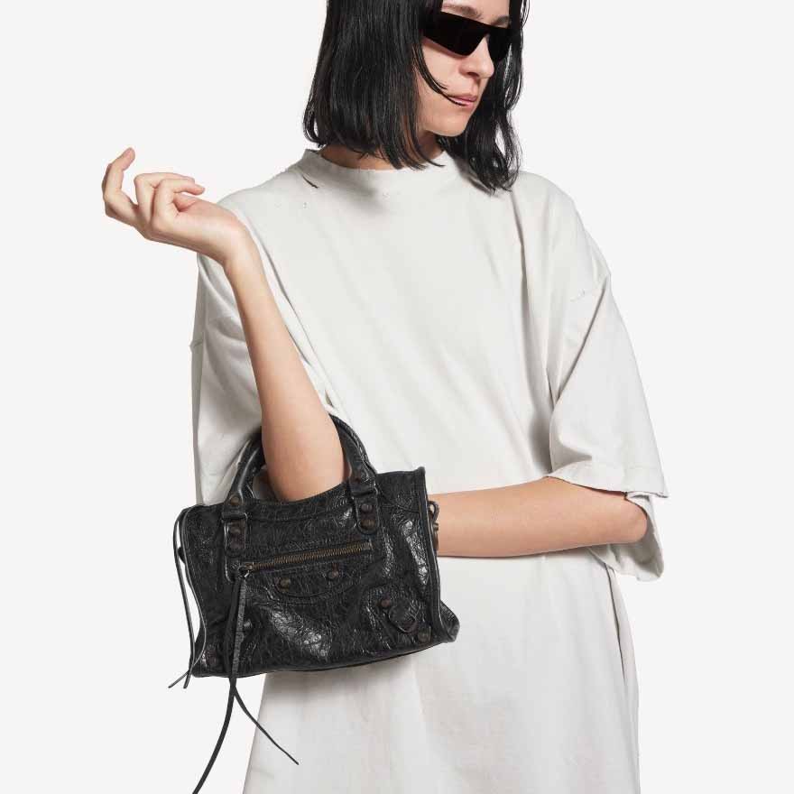 발렌시아가 수입 르 시티 백 - 미니 블랙 -국내배송