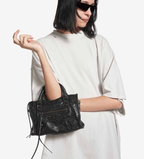 발렌시아가 수입 르 시티 백 - 미니 블랙 -국내배송