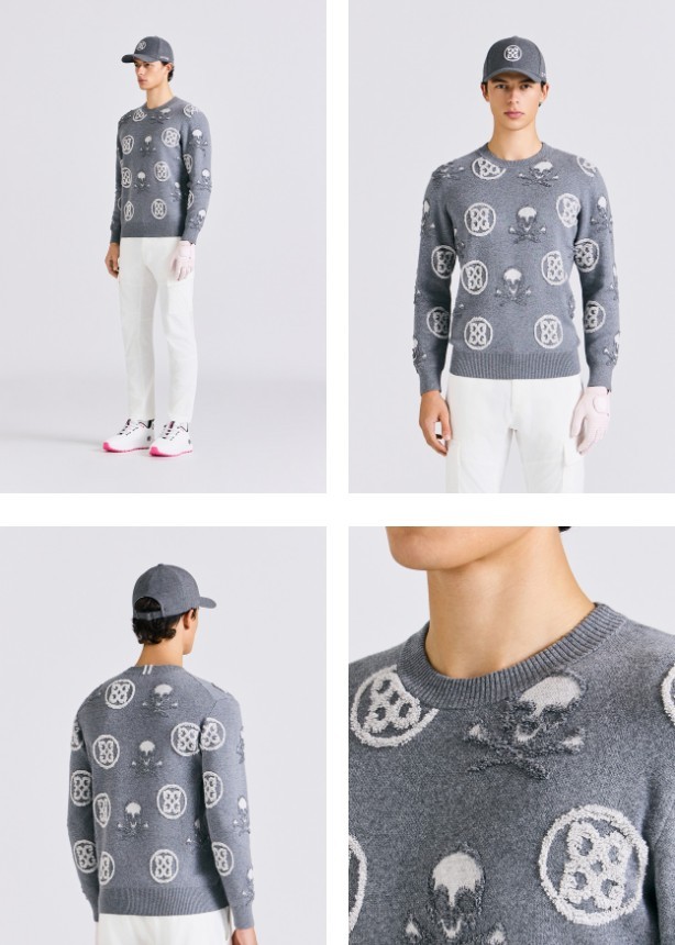 지포어 [ G/F ] 수입 자카드 크루넥 스웨터 국내배송