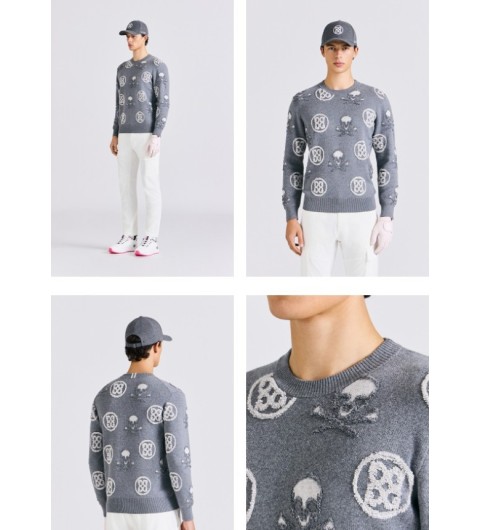 지포어 [ G/F ] 수입 자카드 크루넥 스웨터 국내배송