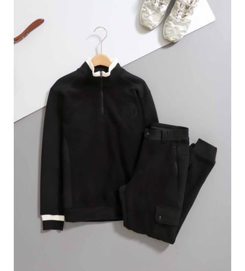 지포어 [ G/F ] 수입 부클 하프집업 & 부클 조거 팬츠 set 입고 국내배송