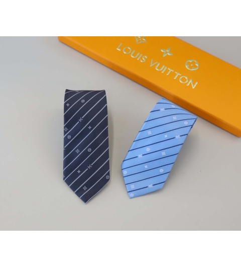 루이비통 [ L.V ] 수입 모노그램 핀 스트라이프 타이 국내배송