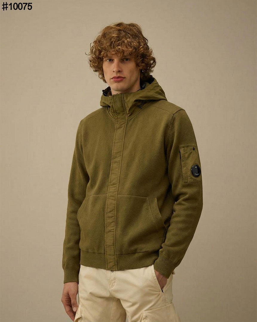 씨피컴퍼니 램스울 GRS 후드 풀 집업 스웨터 국내배송