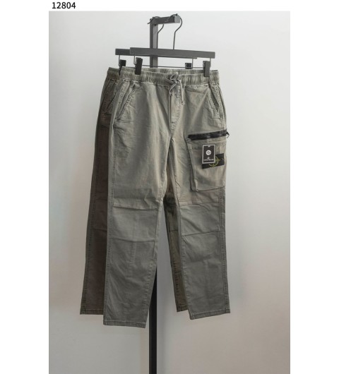 스톤 아일랜드 남성 와펜 패치 슬림 카고 팬츠 신상입고 국내배송