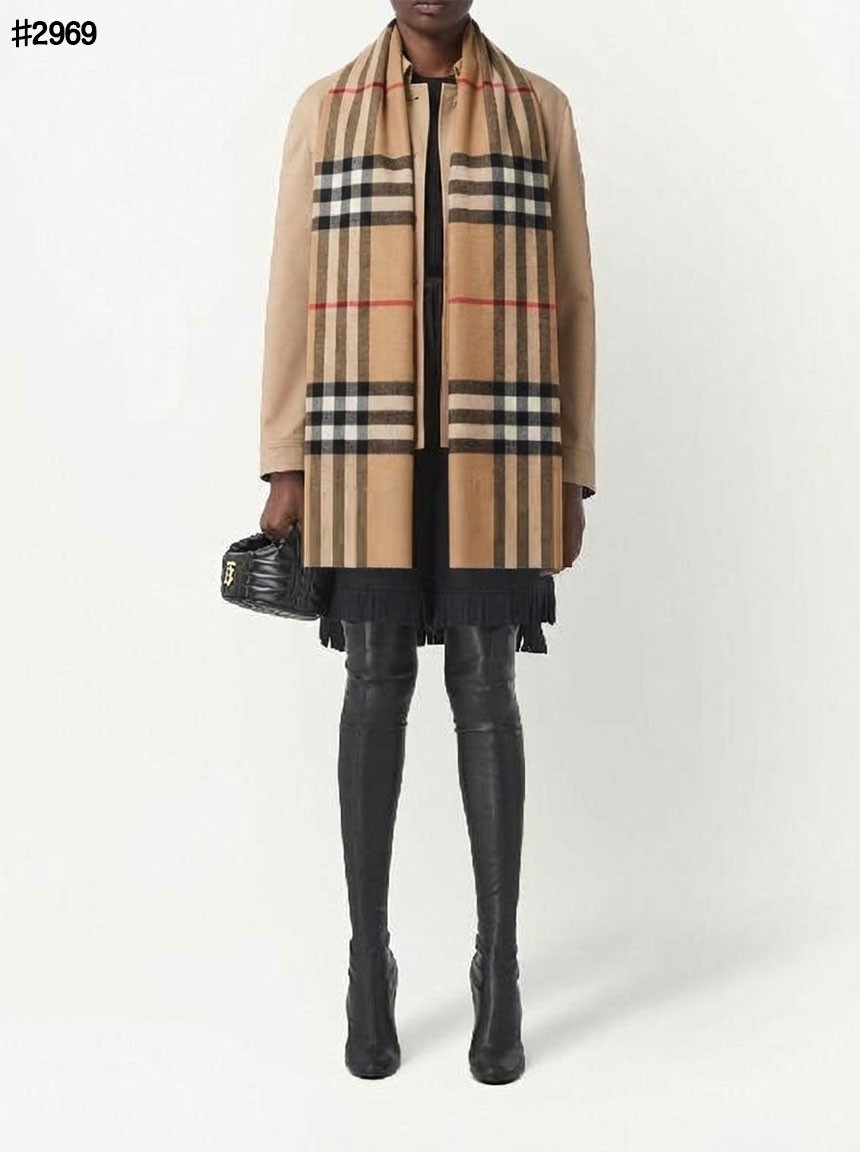 버버리 쉐도우 EKD 클래식 체크 숄 머플러 국내배송